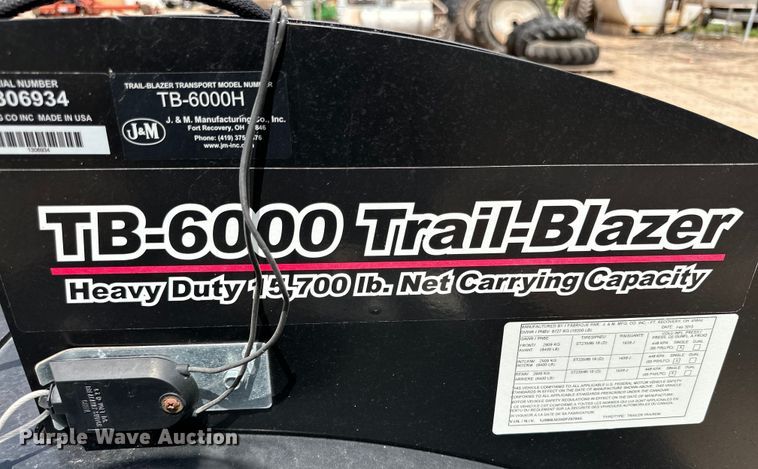 image for item DG4409 2013 J&M TB-6000 header trailer