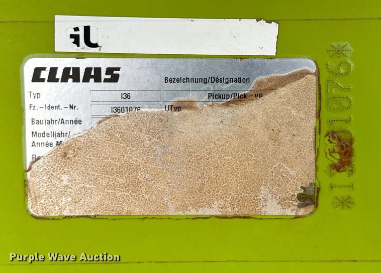 image for item DK6833 Claas 380 Pickup pickup head