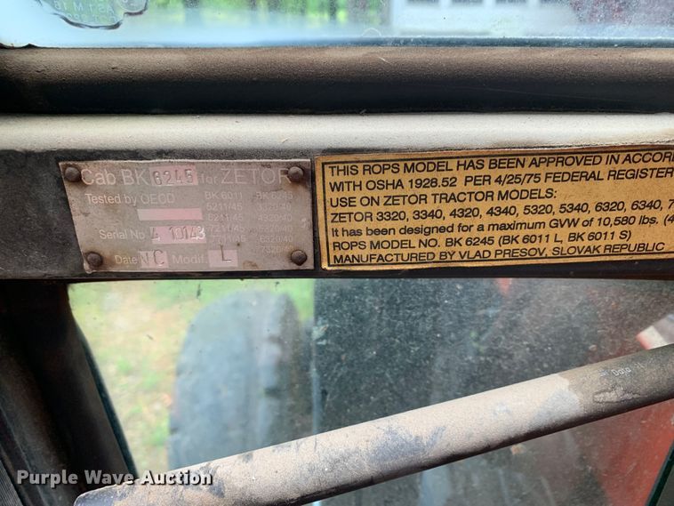 image for item DM7826 1996 Zetor 6320 tractor