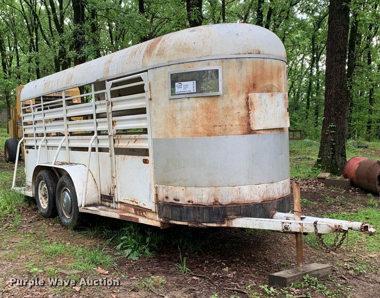 image for item DM7830 1970 Shop built livestock trailer