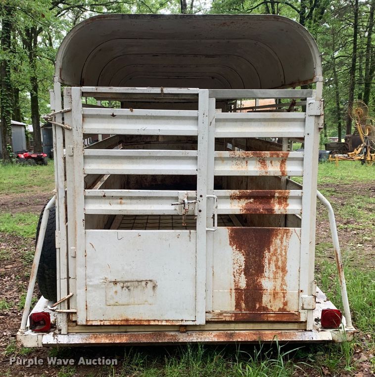 image for item DM7830 1970 Shop built livestock trailer