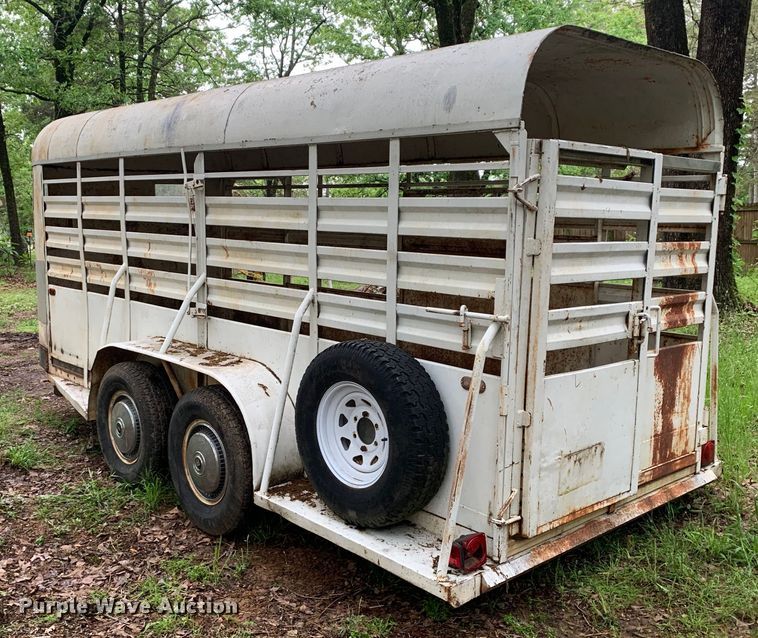 image for item DM7830 1970 Shop built livestock trailer