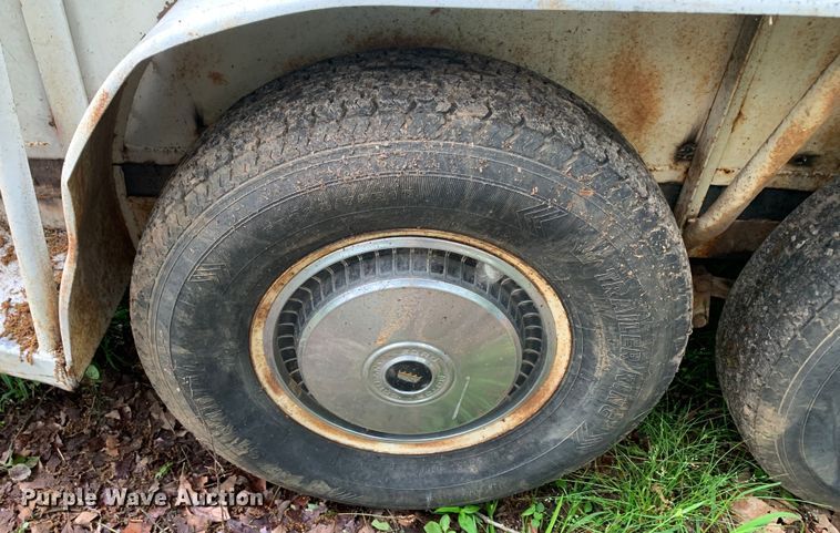 image for item DM7830 1970 Shop built livestock trailer