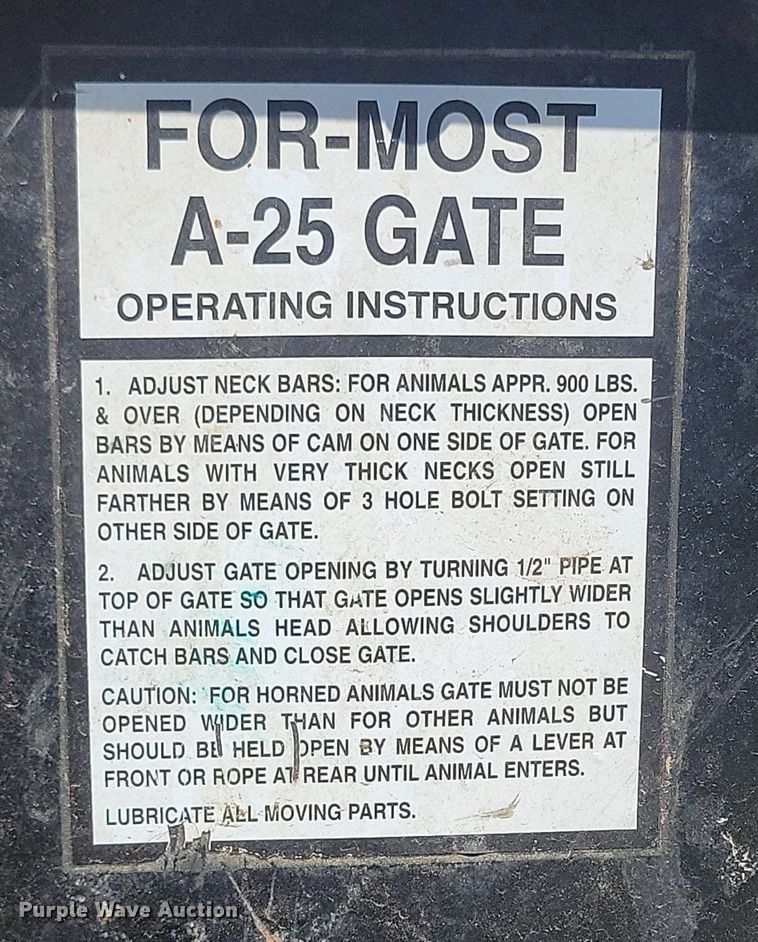 image for item DP3565 For-Most portable livestock chute