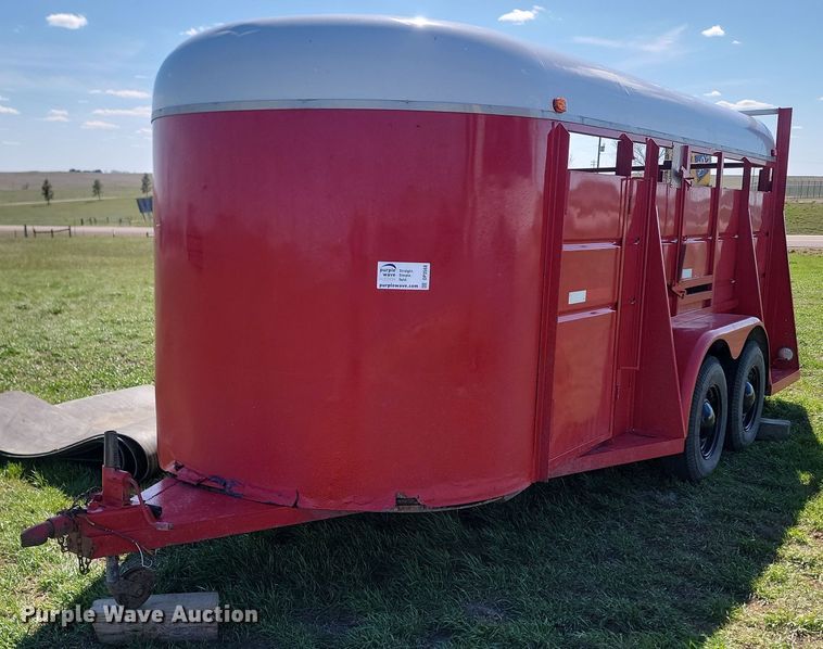 image for item DP3568 1979 S & S 6x16 livestock trailer