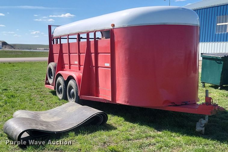 image for item DP3568 1979 S & S 6x16 livestock trailer