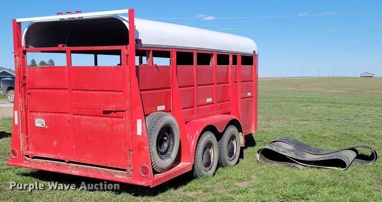 image for item DP3568 1979 S & S 6x16 livestock trailer