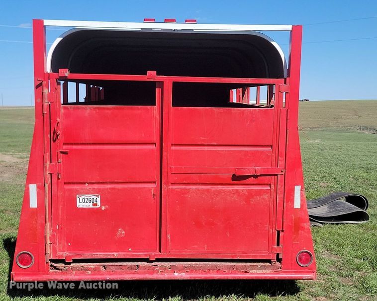 image for item DP3568 1979 S & S 6x16 livestock trailer