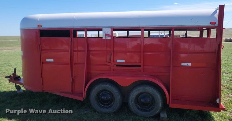 image for item DP3568 1979 S & S 6x16 livestock trailer