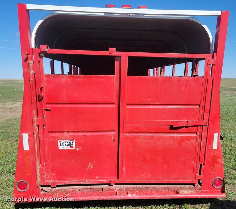 image for item DP3568 1979 S & S 6x16 livestock trailer