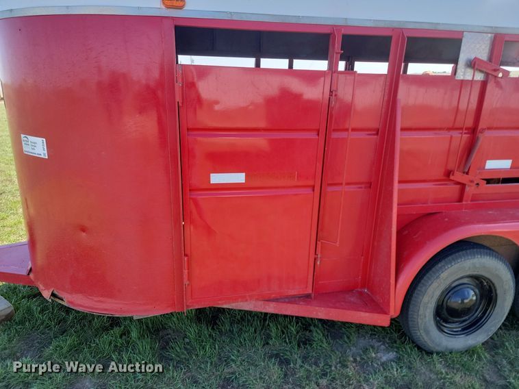 image for item DP3568 1979 S & S 6x16 livestock trailer