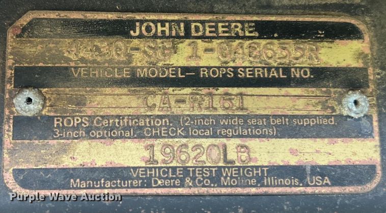 image for item DS2970 John Deere 4430 tractor