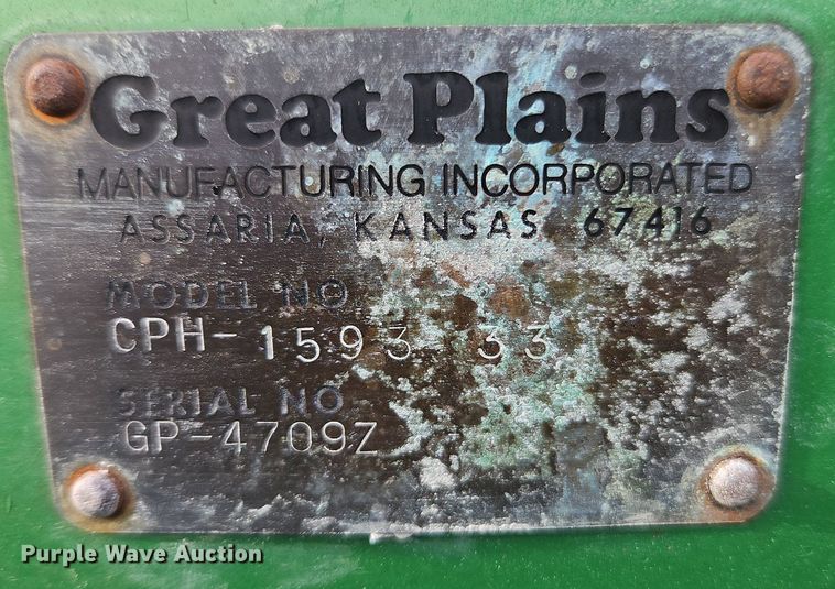 image for item EI3795 Great Plains Solid Stand 15 no-till grain drill