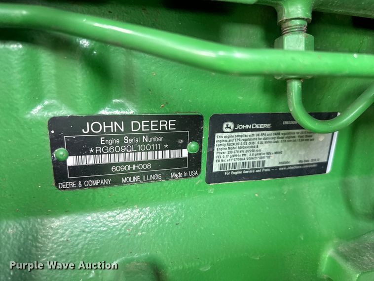 image for item EJ0524 2011 John Deere 9770 STS RWA combine
