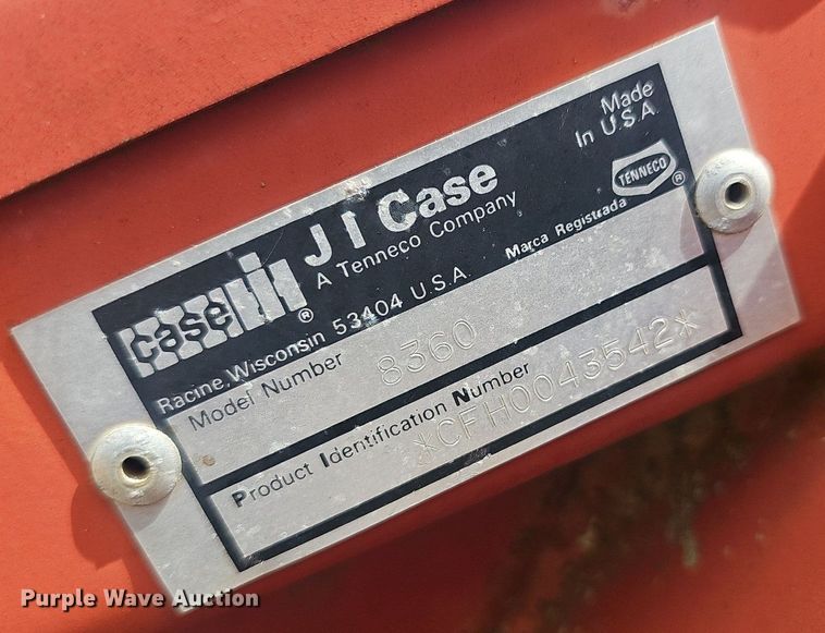 image for item EJ5350 Case IH 8360 swather / windrower