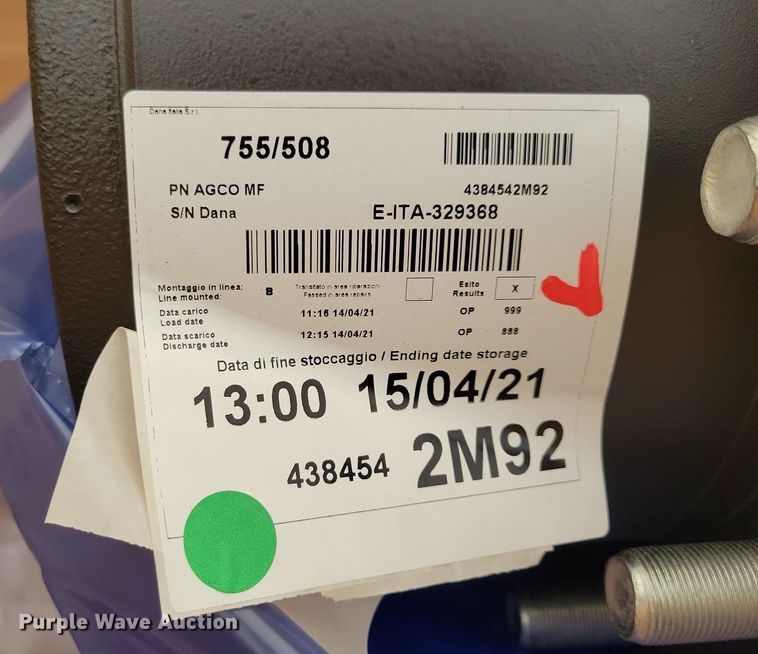 image for item KB9071 (2) Dana Italia front axles