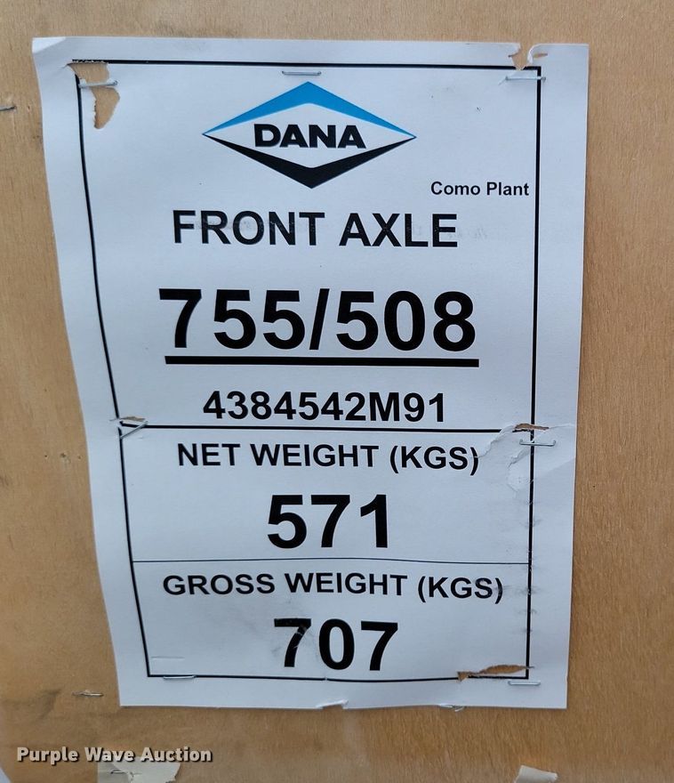 image for item KB9071 (2) Dana Italia front axles