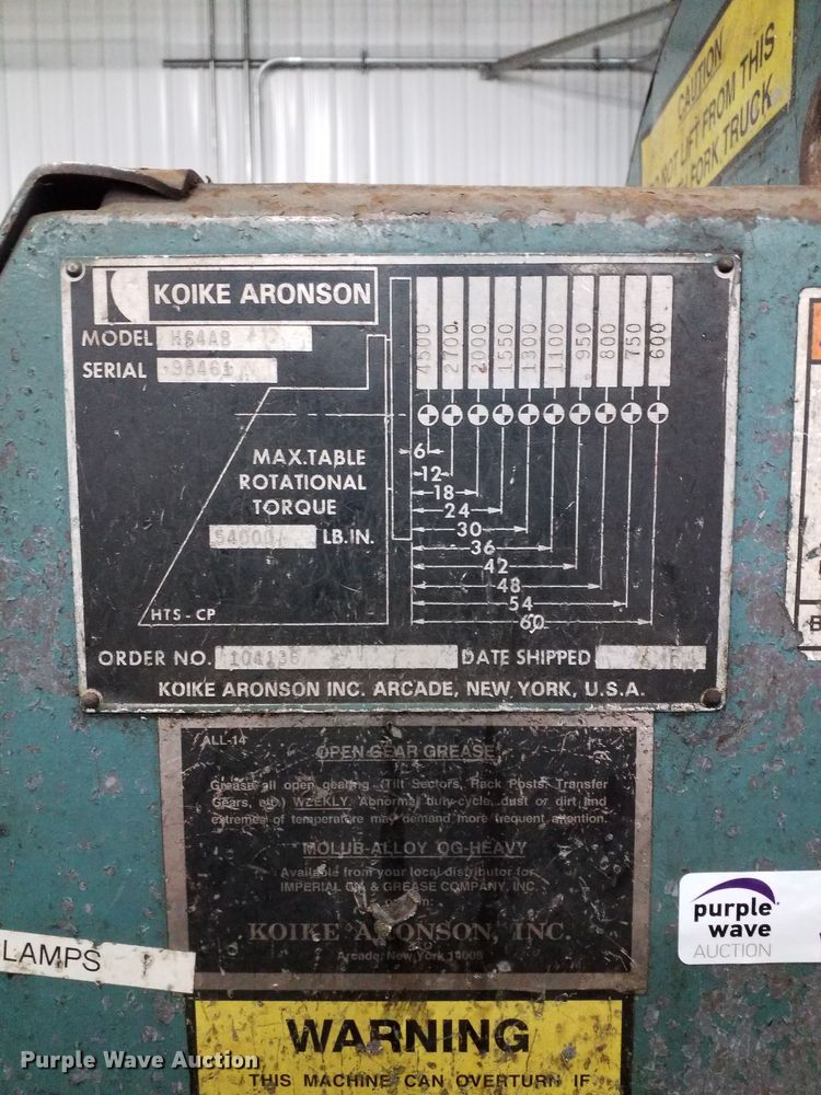 image for item KB9074 Koike Aronson HS4AB rotational turntable