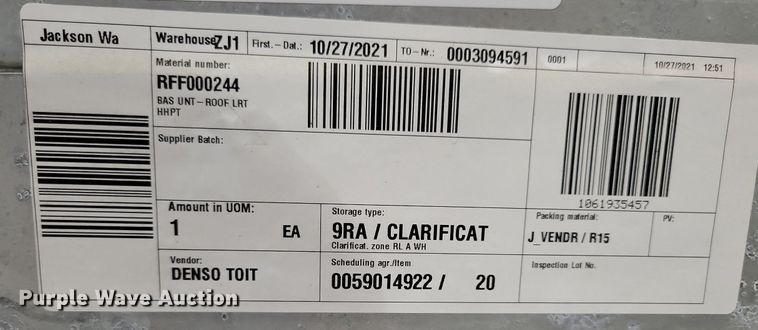 image for item KB9079 (7) Denso Toit roof assembly