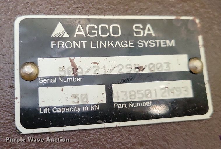 image for item KB9088 AGCO front linkage system