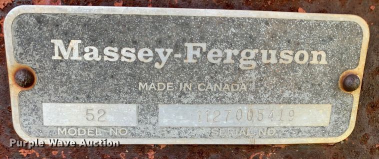 image for item KX9990 Massey-Ferguson  52 tandem disk