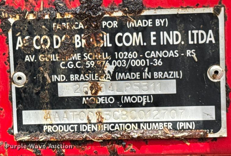 image for item ND9343 2012 Massey Ferguson 2660 MFWD tractor