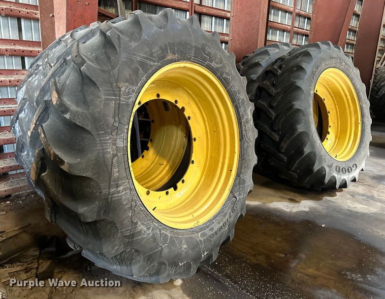 image for item NR9804 (4) Goodyear DT820 tires and wheels