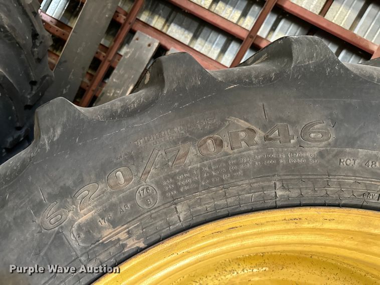 image for item NR9804 (4) Goodyear DT820 tires and wheels