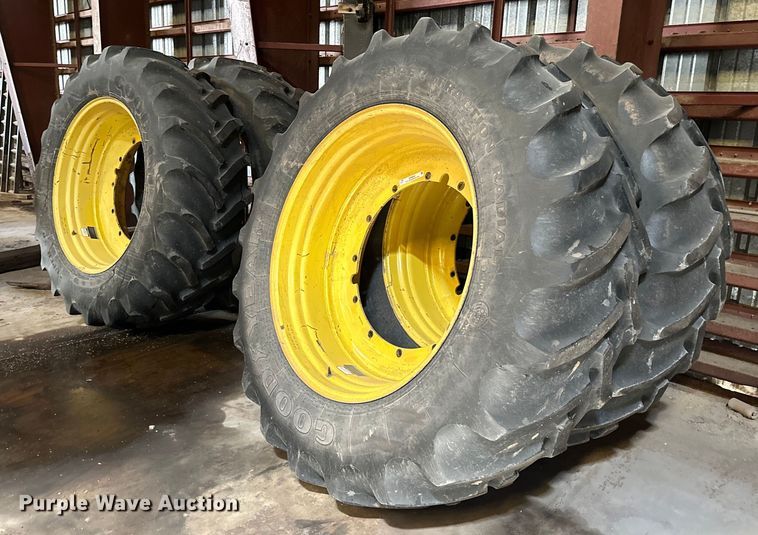 image for item NR9804 (4) Goodyear DT820 tires and wheels