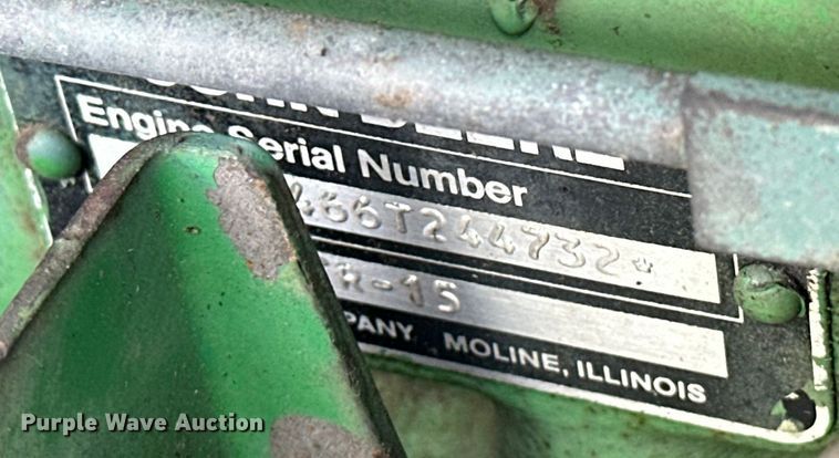 image for item NR9820 1983 John Deere 4450 tractor