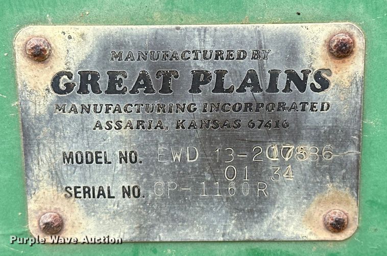 image for item NR9827 Great Plains Solid Stand EWD13 grain drill