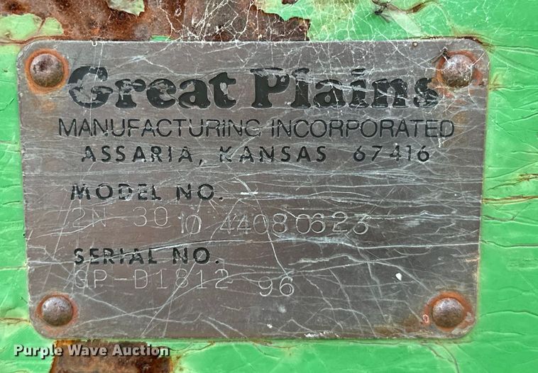 image for item NR9828 Great Plains  3010NT no-till grain drill