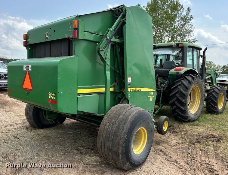 image for item NR9830 2013 John Deere 569 MegaWidePlus round baler
