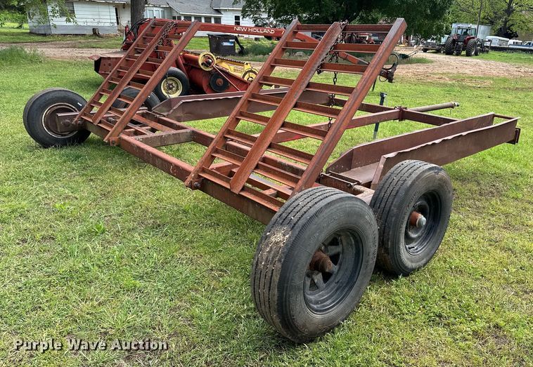image for item NR9867 Shop built windrower trailer 