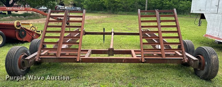 image for item NR9867 Shop built windrower trailer 