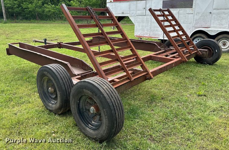 image for item NR9867 Shop built windrower trailer 