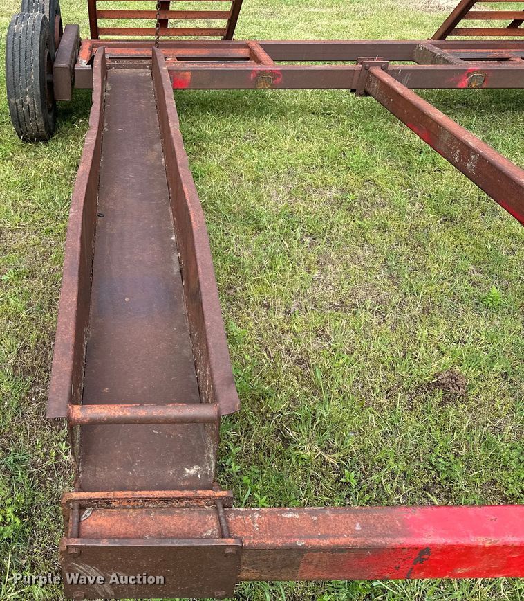image for item NR9867 Shop built windrower trailer 