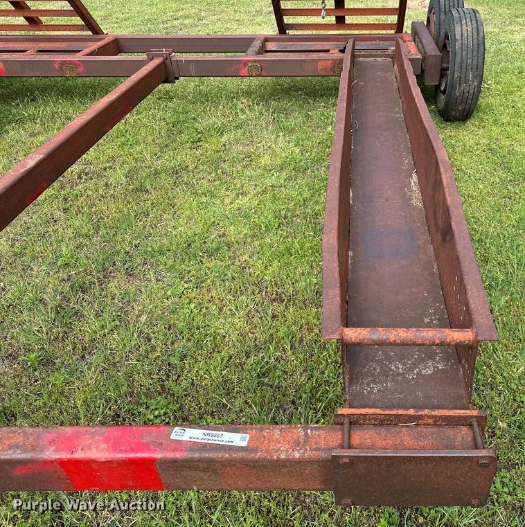 image for item NR9867 Shop built windrower trailer 