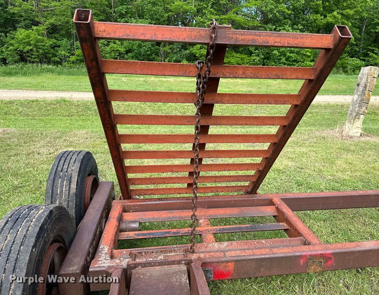 image for item NR9867 Shop built windrower trailer 