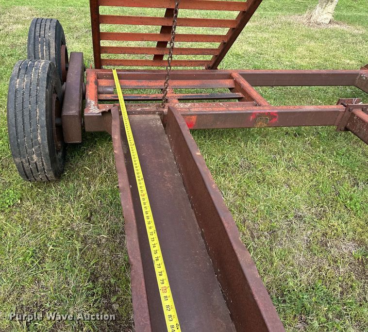 image for item NR9867 Shop built windrower trailer 