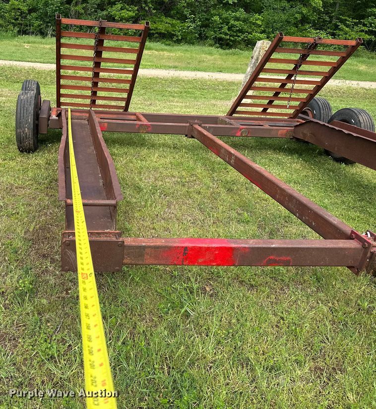 image for item NR9867 Shop built windrower trailer 