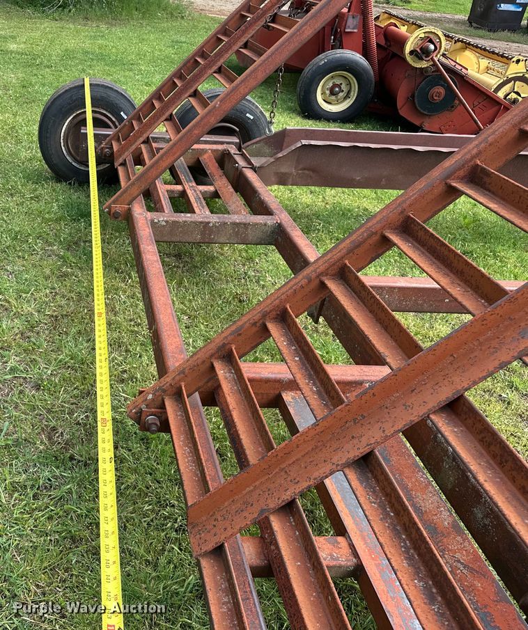 image for item NR9867 Shop built windrower trailer 