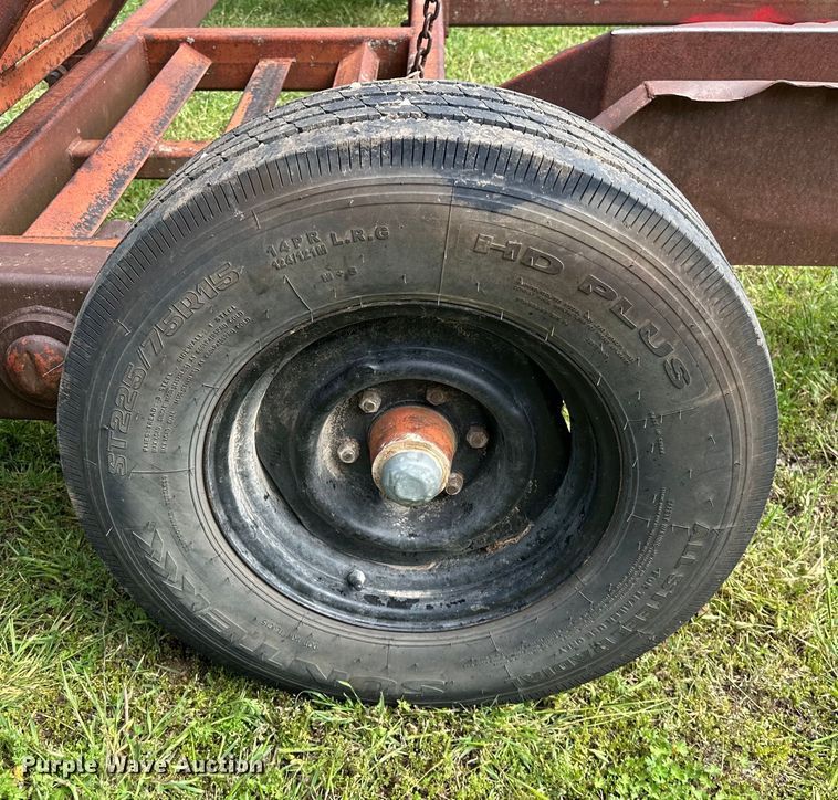 image for item NR9867 Shop built windrower trailer 