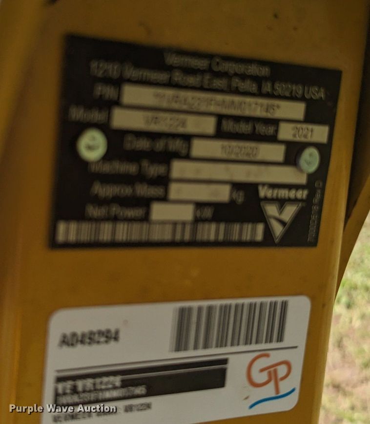 image for item NZ9730 2021 Vermeer VR1224 hay rake