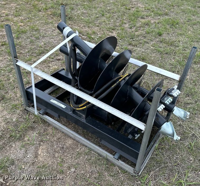 JCT skid steer auger in Ellis, KS Item OE9172 for sale Purple Wave