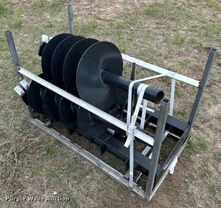 JCT skid steer auger in Ellis, KS Item OE9172 for sale Purple Wave
