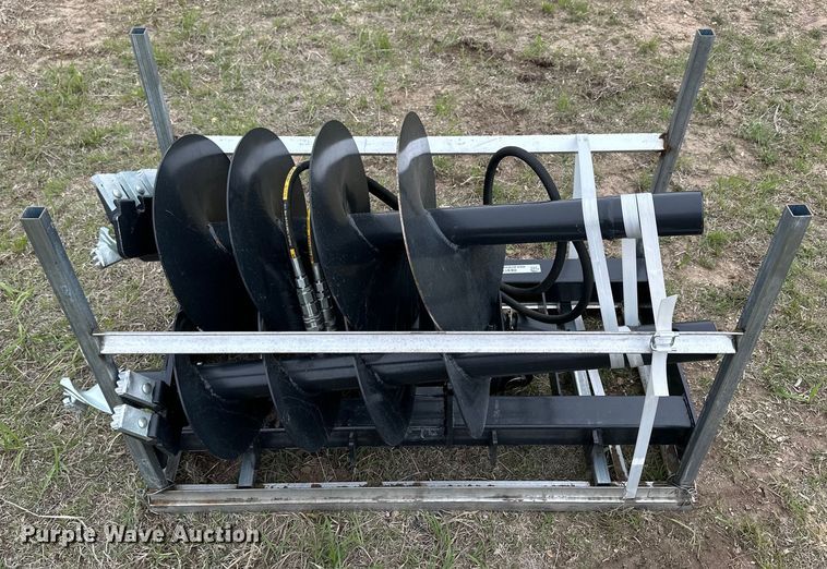 JCT skid steer auger in Ellis, KS Item OE9172 for sale Purple Wave