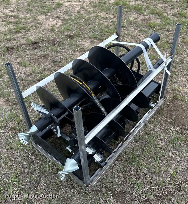 JCT skid steer auger in Ellis, KS Item OE9172 for sale Purple Wave
