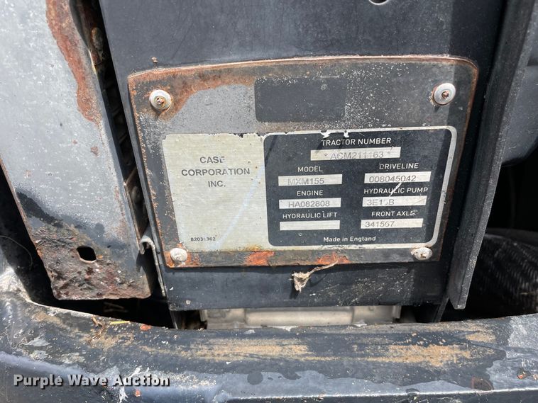 image for item OG9935 2003 Case IH MXM155 MFWD tractor