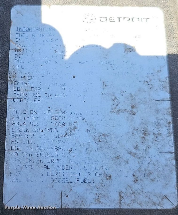 image for item DP0886 2015 Freightliner Cascadia  semi truck